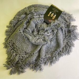 Mixit Gray Fringe Infinity Scarf‎